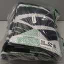 Reversible Outdoor Plastic Straw Rug 5x8 Ft, Waterproof Foldable Camping Mat with Uv Protection, Quick-Dry Plastic Straw Patio Carpet for Deck Rv Porch Backyard Black & White