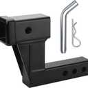 Trailer Hitch Riser with 6" Drop/Rise Adjustment by puxyblue- Trailer Hitch Adapter with 5/8" Hitch Pin Compatible for Most 2" Hitch Receivers and Most Vehicles of Different Types