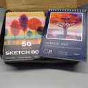 175-Pack Deluxe Wooden Art Set Drawing Painting Kit with 2 Drawing Pads, Acrylic Paints, Colored Pencils, Crayons, Paint Brush, Art Kit in Wooden Case, Gift for Artist, Adults, Teens and Kids