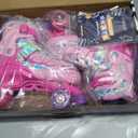 Nattork Roller Skates for Kids Boys Girls, 4 Size Adjustable Rollerskates with Light Up Wheels for Children Beginners for Outdoor Indoor (Large (3-6), Rose Red)