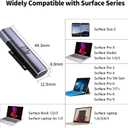 2Pack Magnetic Charger for Surface - 102W USB-C Female to Magnetic Male Charging Adapter, Type-C PD Power Charger Accessory for Microsoft Pro, Surface-Book, Surface-Go, Surface-Laptop, Surface-Duo 2