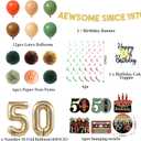 Trgowaul Colorful Back in 1976 Birthday Decorations for Men Women, 50th Bday Party Supplies, 50th Birthday Signature Guest Book, Vintage Back in 1976 Backdrop Banner, Cheers to 50 Years Old Decor