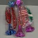 ArtCreativity 13 Inch Metallic Trumpets, Set of 5, Fun Plastic Musical Instruments Noise Makers for Parties and Events, Music Toys for Kids, Cool Birthday Party Favors for Boys and Girls