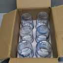 WELLIFE 6-Pack Mason Jars 16 oz with Lids  Blue Wide Mouth Glass Mason Jars, Airtight Leak-Proof Canning Jars for Food Storage, Fermenting, Pickling, Freezing, and Crafts