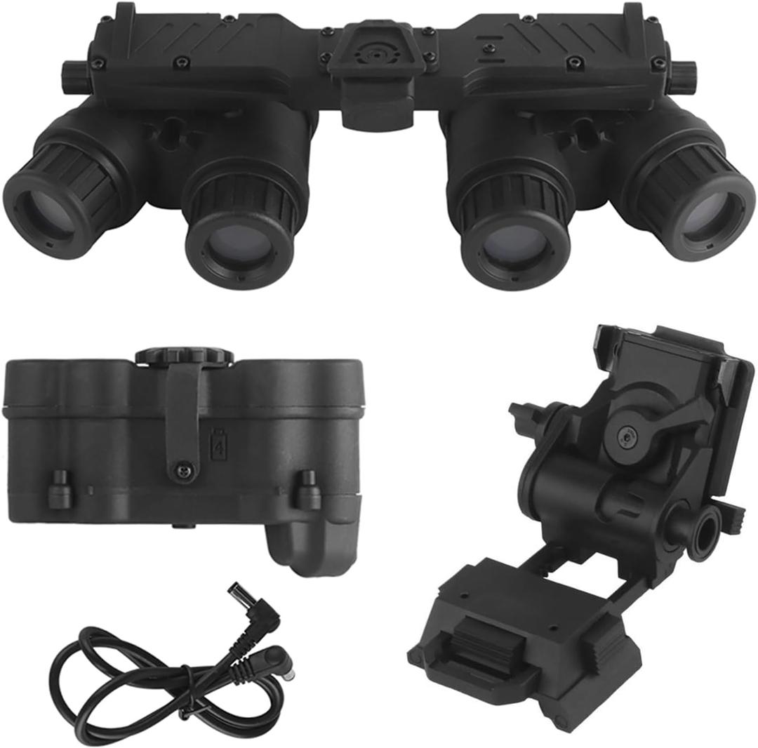 Tactical Night Vision Goggles Model with Adjustable Helmet Mount for PVS15/PVS18/GPNVG18, No Function (Black)