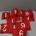 9 Pieces Large Numbered Golf Flags with Tube Inserted 20''L x 14''H Oversize Putting Flags Number 1-9, 420D Nylon Flag for Yard Indoor Outdoor Backyard Garden