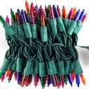 Colorful String Lights, 26FT 100 Count Incandescent Bulbs, UL Listed Waterproof Connectable Light Set for Indoor Outdoor Use, Christmas Tree, Halloween, Patio & Home Decor