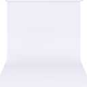 Hemmotop White Photo Backdrop 10x8ft, Large Drapes Well Photography Background for Family Photoshoot, Video Recording, Graduation, Birthday, Wedding, Baby Shower Party Photos