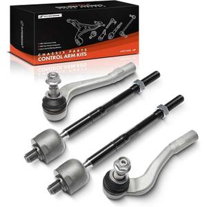 A-Premium Set of 4, Front Inner & Outer Tie Rod End Kit, Compatible with Mercedes-Benz C230 2008-2009, C250 2010-2015, C300 2008-2011, C350 2008-2015, E350 2010-2014, E400, E550