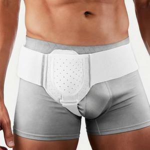 Hernia Belts for Men & Women, Inguinal Hernia Belt for Men Fits Left or Right Hernia, Hernia Support for Men With Adjustable Waist Strap & Compression Pressure Pad for Pre & Post-Surgery | White, Medium 