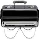 Weber GoAnywhere Charcoal Grill  Compact Portable BBQ Grill for Camping, Tailgating & Outdoor Cooking with 2Piece Cooking Grate & Precise Airflow Dampers (11.5"x19.5"x15")