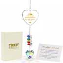 House Warming Gifts New Home, Housewarming Gifts New Home Gift Ideas for Women Friends Homeowners First Time Home Buyers, New Apartment Gift Home Decor, Crystal Heart Suncatcher Rainbow Maker Ornament