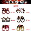2 x 12 Pcs TV Series Theme Party Decorations, Role-Playing Photography Party Glasses, Perfect for Birthday Parties, Themed Gatherings, Celebrations