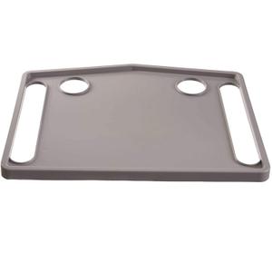 DMI Walker Tray With Cup Holders, Walker Tray For Folding Walkers, Mobility Accessory for Seniors, Tray Table for Standard Walkers, Multipurpose and Portable, Gray (1 Count (Pack of 1))