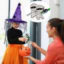 ZHUIGUANGZE 100 Pcs Halloween Candy Holder Paper Cards Mummy Lollipop Holders Chocolate Sweets Trick or Treat Wrapping Decorative for Halloween Gathering Party Candy Cookies DIY Decoration Supplies