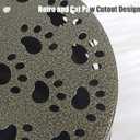 Mosquito Coil Holder, Portable Metal Mosquito Coil Burner, Mosquito Incense Holder with Handle for Home or Outdoor(Cat Paw Cutout Design)