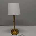 OBright Seraph - Cordless LED Table Lamp with Dimmer, Built-in Rechargeable Battery, 3-Level Brightness, Patio Table Lamp, Bedside Night Lamp, Ambient Light for Restaurant, Antique Brass