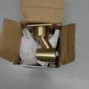 Shower Head Holder Handheld Shower Wand Holder Adjustable Shower Head Bracket Shower Wall Mount Holder, Brushed Brass/Gold Finish, Drill Free Glue Installation, gold