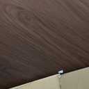 VECELO 36" Round Dining Table for 4, Wood Grain Dinette with Metal Frame for Kitchen, Apartment, Home, Space-Saving, Brown