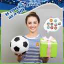 2 x Karenhi 60 Pcs Soccer Buttons Pins Bulk Mini Round Soccer Badge Costume Accessories for Backpack Hat Bag Sports Themed Party Favors Birthday Rewards Gifts