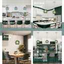 8" Gray Green Glass Modern Pendant Light Kitchen Island 2PK Mid Century Brushed Nickel Modern Pendant Lighting with Glass Globe Modern Hanging Pendant Light for Dining Room（Bulb Incl.