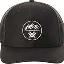 Vortex Three Peaks Patch Snapback Caps (One Size, Black)