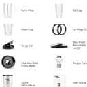 Magic Bullet Blender, Small, Silver, 11 Piece Set