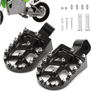 XINGWU Dirt Bike Foot Pegs for MX650 CNC Aluminum Pegs Heavy-Duty Foot Rest Pedals Compatible with Razor MX650 MX500 SX500 Electric Dirt Bikes Footpegs (Black)