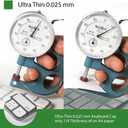 Universal KeyboardCap. Fully Covered Flat Style 0.025mm Waterproof Anti-Dust Desktop Keyboard Cover with Numeric Hospital/Dentist Use (for Magic Keyboard Without Numeric Keypad)