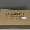 YOROXRG Set of 24 Waterproof Outdoor Flameless Candles, LED Candles with 4 Remote and Timer,(H 4" 5" 6" x D 2.2"),for Christmas,Halloween,Wedding,Festival