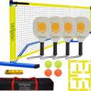 Portable Pickleball Net Set, 22FT Regularion Size Pickle Ball Net with Paddles Set, Outdoor Pickleballs and Carry Bag, Easy Setup for Indoor, Outdoor, Driveway (Blue)