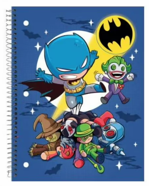 DC Super Friends 1 Subject Notebook College Ruled 70 Sheets (Batman)- 4 count Assorted Style  4Pack