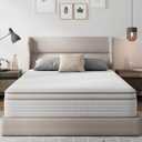 Novilla 12 Inch King Size Mattress in a Box, Hypoallergenic & Back Pain Relief, Hybrid King Mattresses with Smarts Coils, Fiberglass Free CertiPUR-US Certified Colchones No Box Spring Needed