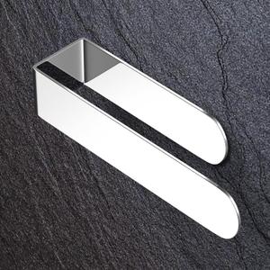 HUFEEOH Adhesive Hand Towel Holder, Kitchen Towel Rack Towel Bars Wall Mounted, Stainless Steel Bath Towel Holder for Bathroom Hotel Kitchen (8 inch, Polished Silver)