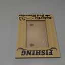 CREATCABIN Engraved Wood Picture Frame Fishing Photo Frame Display Pictures 4x6 Wall Mounting Printing Poster Frame Stand for Loss of Loved One Gallery Tabletop Decor 6x8Inch-Makes The Best Memories