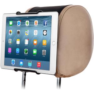 Universal Car Headrest Mount, Fits 7-11 Inch Tablets - iPad, Samsung Galaxy Tab & Note, Adjustable Strap, Detachable, Portable, No Protruding Parts
