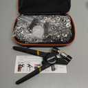 HAPDEN Grommet Tool Kit 1/ 2 1/ 4 3/ 8 Multi-Size Hole Punch, 608 Pcs Heavy Duty Grommets Tool Kit, Eyelets and Grommets for Tarps, Fabric Rings, Leather, Tents, Vinyl, Canvas and so on