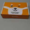 Retractable Dog Leash with LED Flashlight, Douexio Upgrade 3 in 1 Dog Leash Retractable for Small Medium Dogs Up to 66 lbs, Anti-Slip Handle (White)