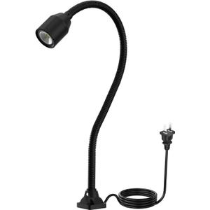 LED Work Lights, 450 lumens COB lamp Beads, Flexible gooseneck Lights, Screw-Fixed Base Drill Lights, Suitable for Lighting Machine Tools, Lathe workbenches, etc.