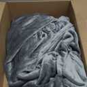 Bedsure GentleSoft Fleece Throw Blanket for Couch Grey - Lightweight Plush Fuzzy Cozy Soft Spring Blankets and Throws for Sofa, 50x60 inches