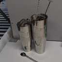 Cocktail Shaker Boston Shaker Set 15 Pcs Professional Bartender Kit Bar Shaker Stainless Steel Drink Shaker Bartending Martini Shaker Tin with 18oz&28oz Mixed Alcohol Shaker Tool for Beginner(Silver) (Sliver)