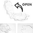 2 x Clear Acrylic Protective Case for 17cm Doll - Protective Display Cover for Blind Box Figures, Dust-Resistant Doll Storage Box, No Doll Included (Standing)