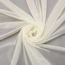 2 Pcs Cream Soft Tulle Veiling Fabric, Size 5Ft