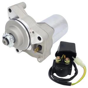3 Bolt Starter Motor & Solenoid Relay for Taotao 125cc 110cc 100cc 90cc 70cc 50cc ATVs Dirt Bikes Go Karts Pit Bike Dune Buggy Sandrail Quad 4 Wheelers SSR Roketa Coolster Jonway SunL