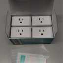 Kasa Matter Smart Plug w/ Energy Monitoring, Compact Design, 15A/1800W Max, Super Easy Setup, Works with Apple Home, Alexa & Google Home, UL Certified, 2.4G Wi-Fi Only, White, KP125M (4-Pack)