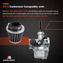 PZ19 Carburetor Compatible with 50cc 70cc 90cc 110cc 125cc Apollo TaoTao Baja Coolster SSR Xmotos X-Pro Thumpstar Chinese 4 Wheeler Quad 4 Stroke Parts With Air Filter