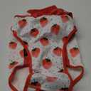 Dog Surgery Recovery Suit,Female Male Dog Onesie for Spay Neuter,Substitute E-Collar & Cone,Anti-Licking Breathable Onesie for Small Medium Large Dogs,Strawberry S