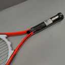 Wilson Federer Adult Recreational Tennis Racket - Grip Size 3 - 4 3/8", Red/White/Black