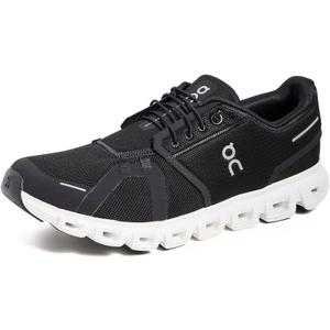 On Men's Cloud 6 Sneakers (10, Black | White)