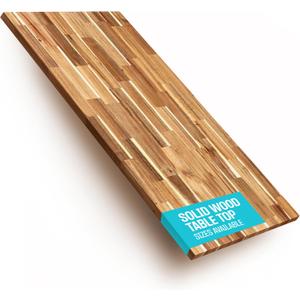 COREMINDED Solid Wood Desk Table Top – Pre-Finished 1.2” Thick Tabletop - Universal Fit for Standing Desks, Countertops & Workstations (55" x 30", Acacia)
